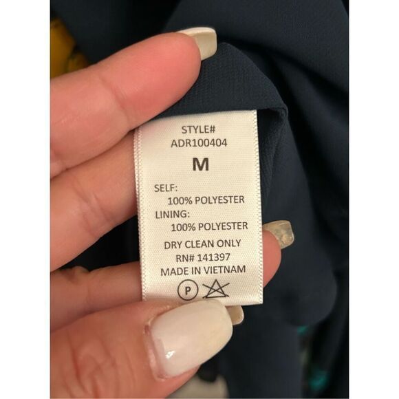 NWT ASTR the Label dark green floral dress asymmetrical size M - Picture 12 of 12